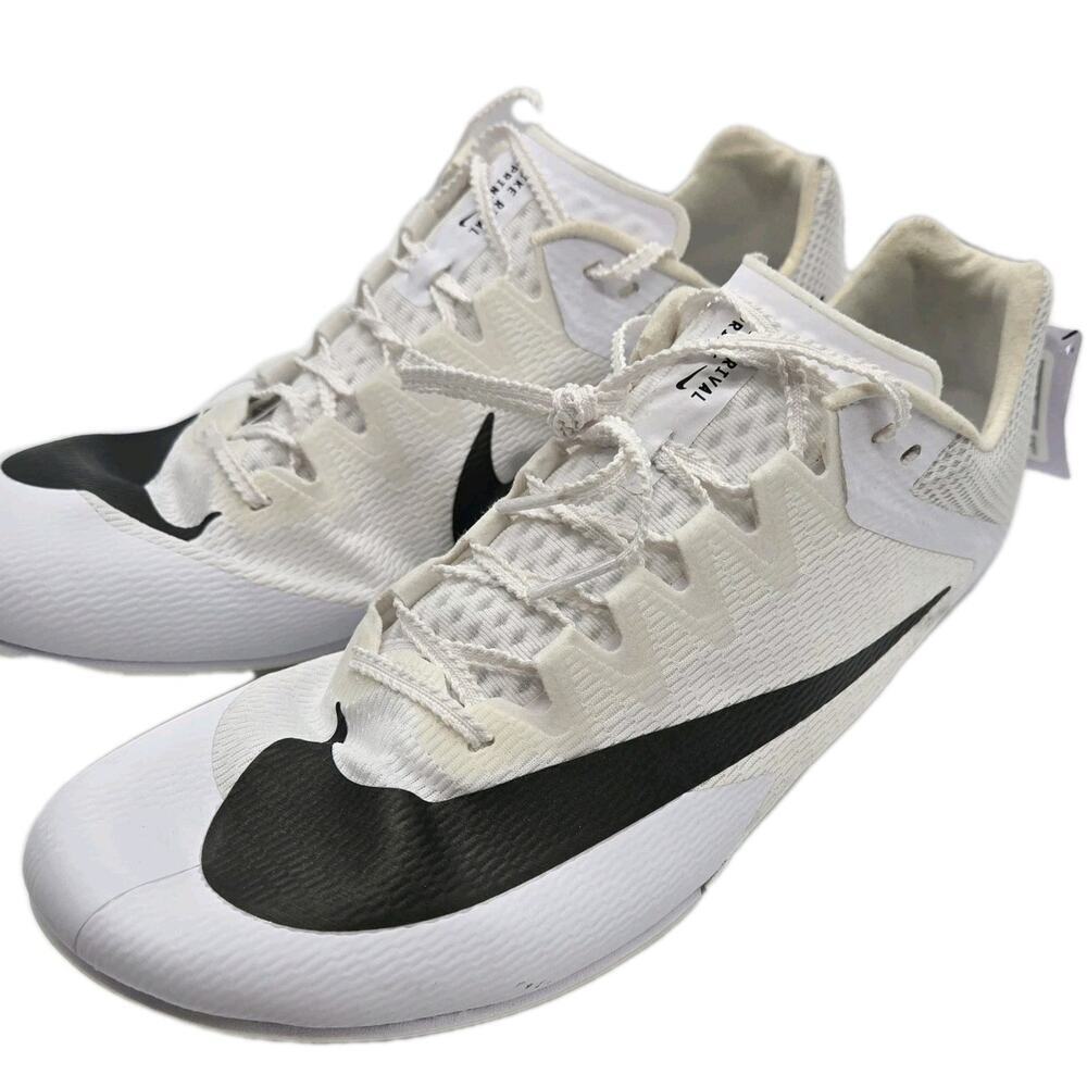Nike Zoom Rival Sprint Track Spikes White & Black Men’s DC8753-100 Sz 12 M NEW!
